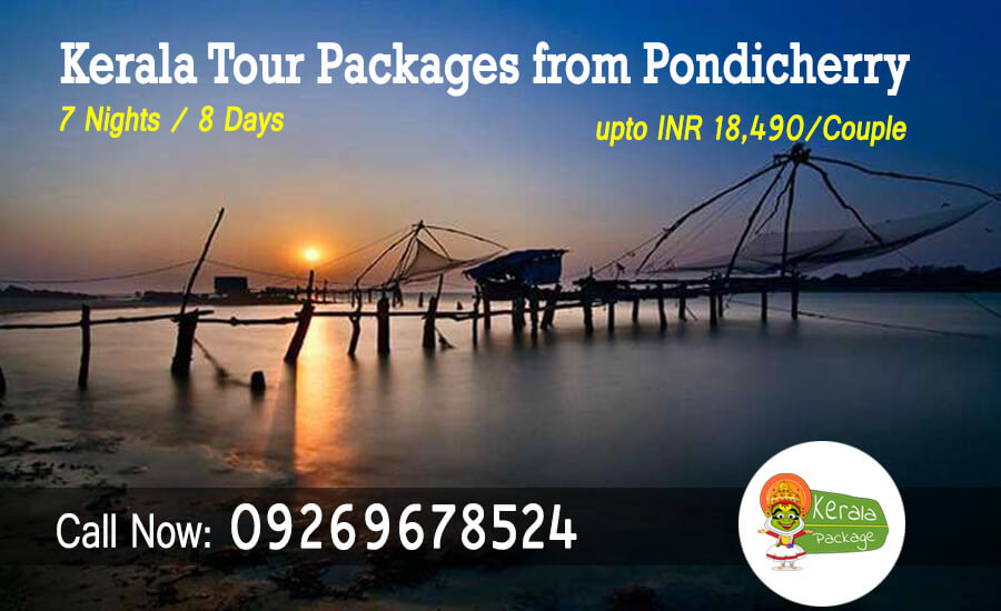 Kerala tour packages from Pondicherry