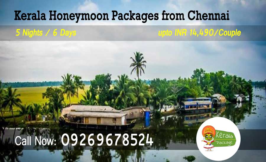 Kerala Honeymoon Packages from Chennai by flight