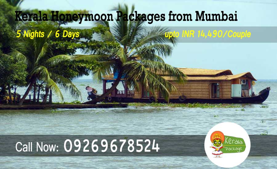 Kerala honeymoon packages from Mumbai by flight