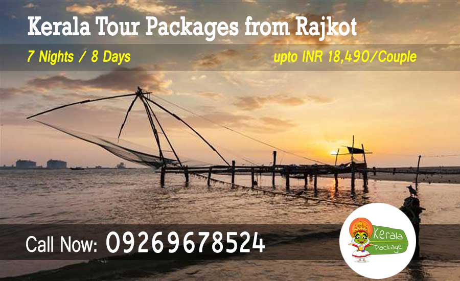 Kerala tour packages from Rajkot