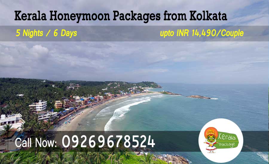 Kerala honeymoon packages from Kolkata by flight